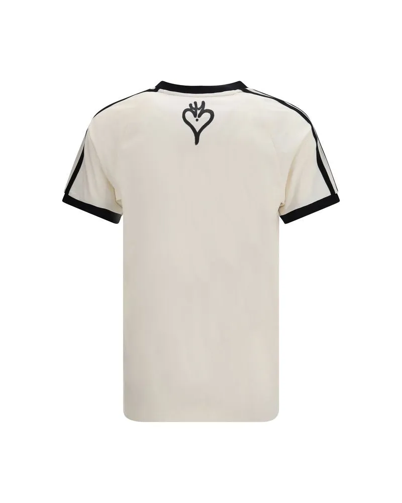 Y-3 Graphic Cotton T-Shirt — Beige Beige