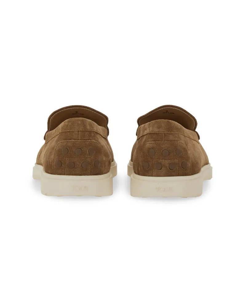 TOD'S Leather Slipper Loafer — Brown Brown