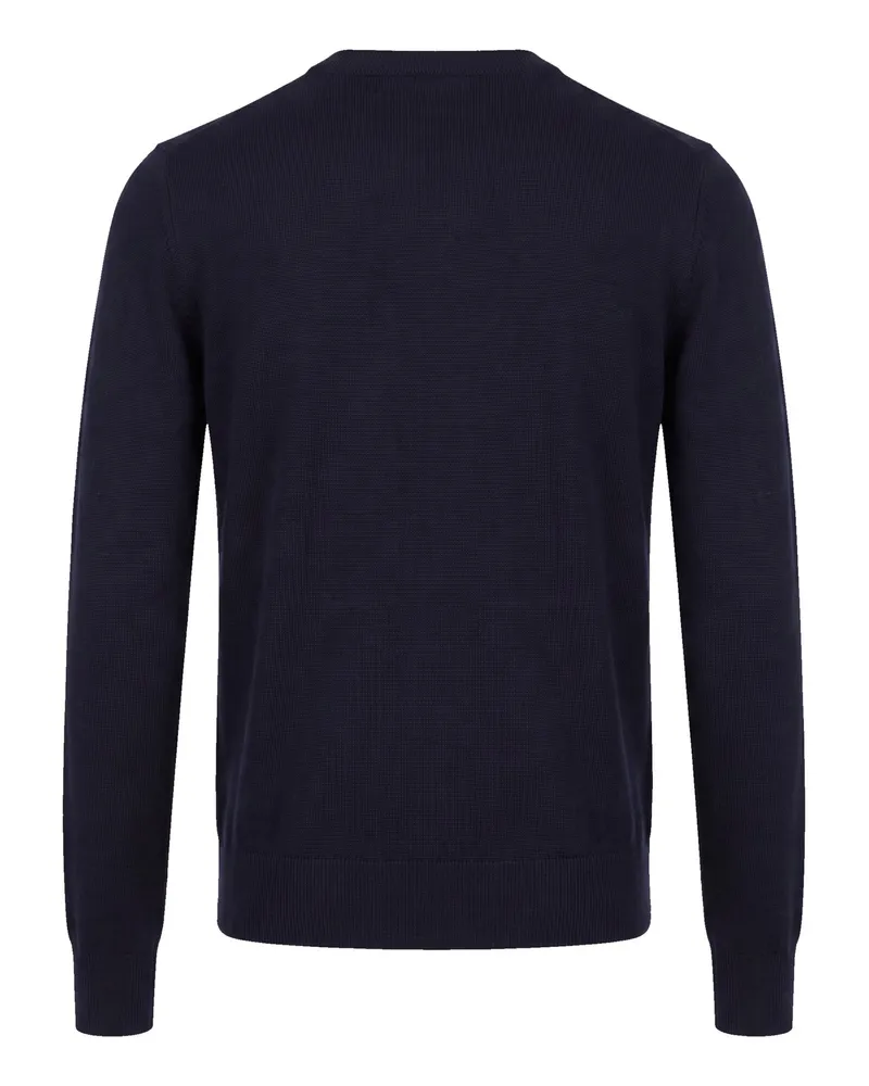 Paolo Pecora Milano Wool, Silk and Cashmere Crew-Neck Sweater — Blue Blue