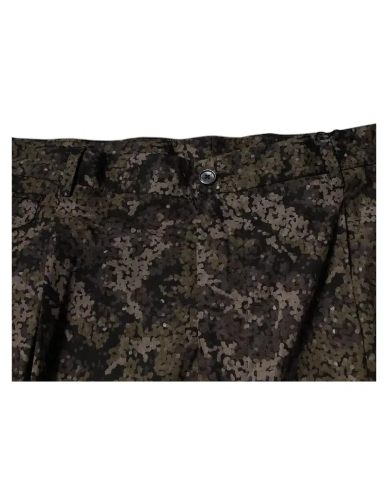 Dolce & Gabbana Multicolor Camouflage Men Dress Pants Cotton Multicolor