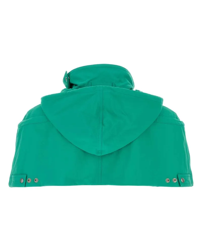 Prada Men's Green Nylon Cape Turchese Sciarpe E Foulard Scarfs Green