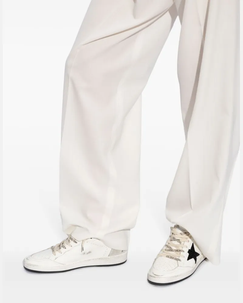 Golden Goose Women's Ball Star Leather Sneakers White Ss26 W White