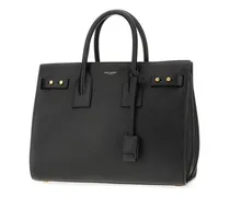 Women's Sac De Jour Top Handle Bag Black Calf Leather