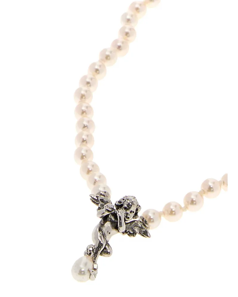 Vivienne Westwood Putti Pearl Necklace — Beige Beige