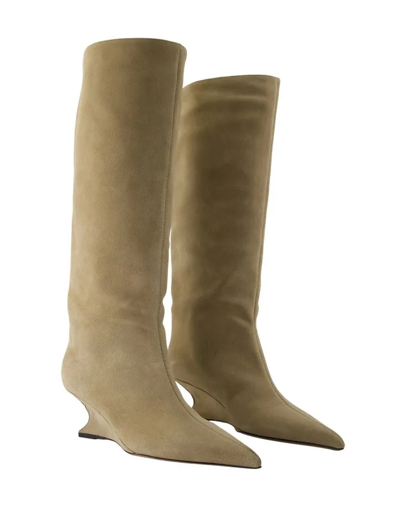 Paris Texas Women's Boot Beige Leather Beige
