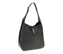 Women's Le 5 À 7 Large Shoulder Bag Nero Calf Leather Bos Taurus