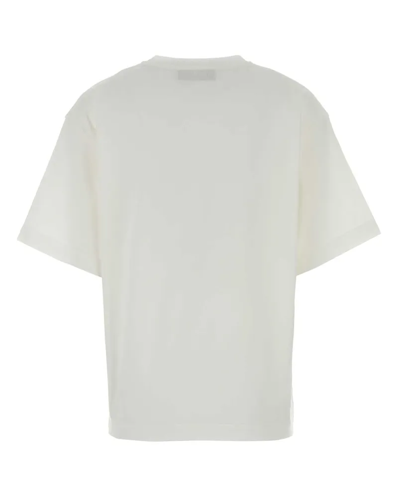 Fendi Women's White Cotton T-Shirt Exterior White