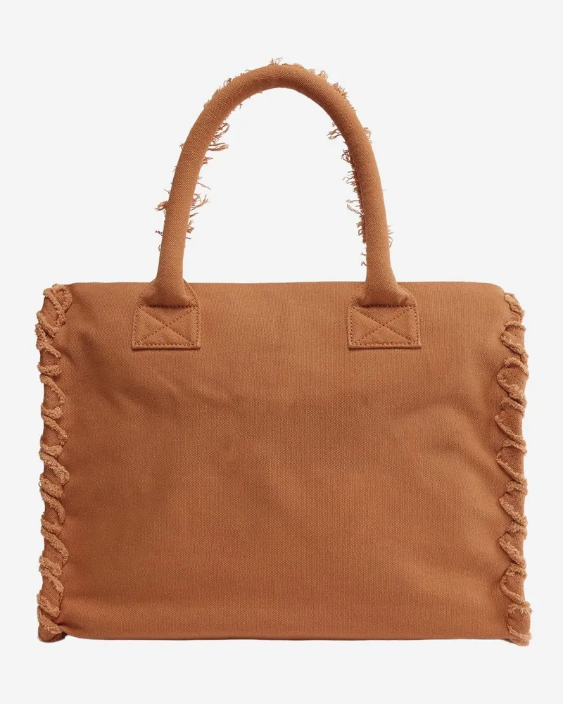 Pinko Women's Shopper Bag Cotton Brown Handbags Hand Brown