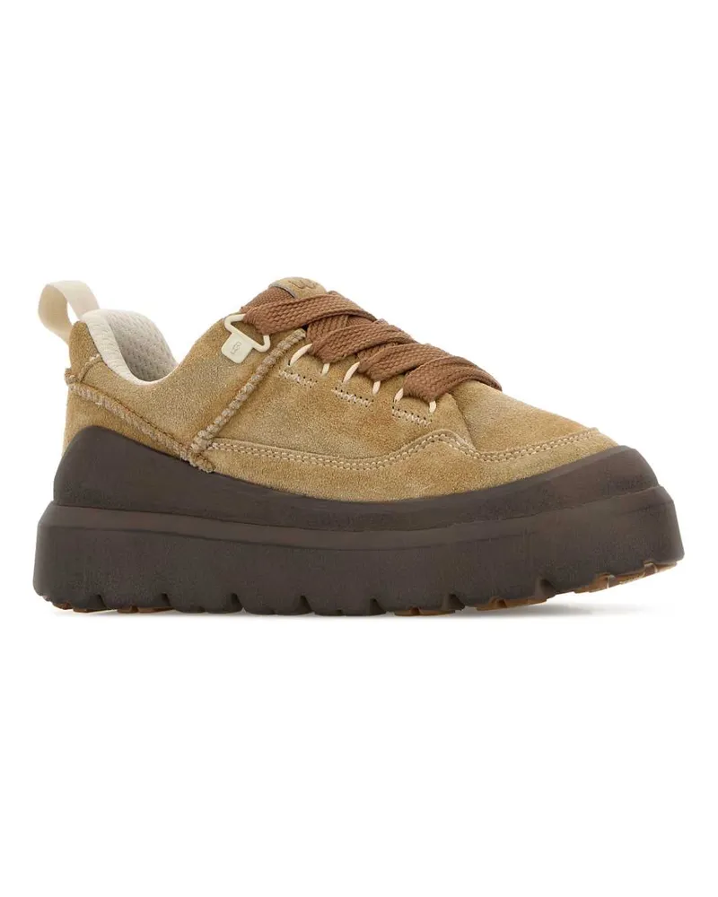 UGG Men's Camel Suede Hertiage Utility Sneakers Chestnutdarkearth Upper Material Leather Camel