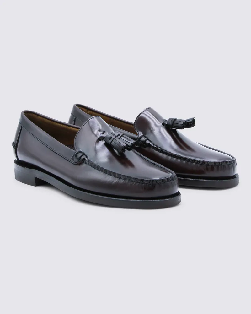 Sebago Men's Flat Shoes Brown Burgundy _cover Le Sole Brown