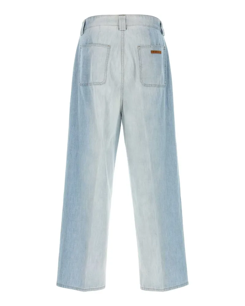 Marni Men's Light-Blue Chambray Jeans Cloud Exterior: Cotton Blue