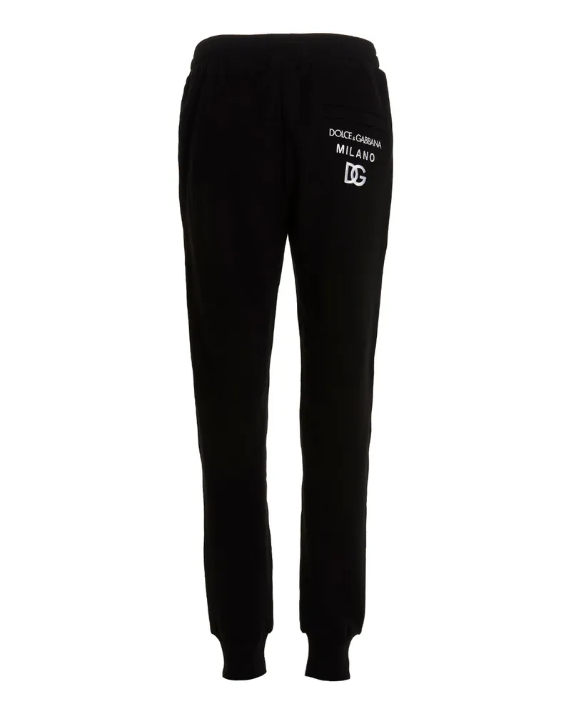 Dolce & Gabbana Men's Black Cotton Joggers (workout Pants Black
