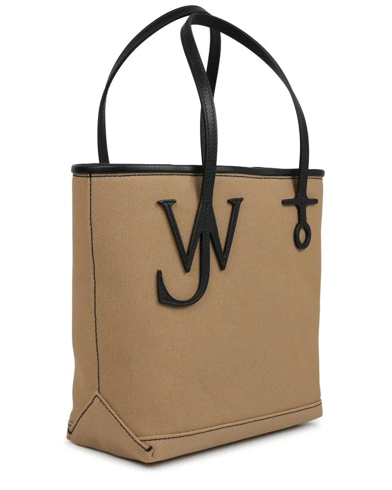 J.W.Anderson Unisex Tote Bag Anchor Beige Cotton Handbags Hand Beige