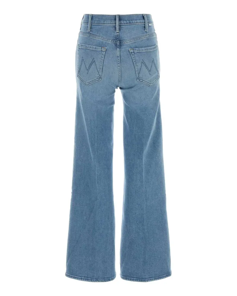 Mother Women's Stretch Denim The Hustler Roller Sneak Jeans Denimchiaro Blue