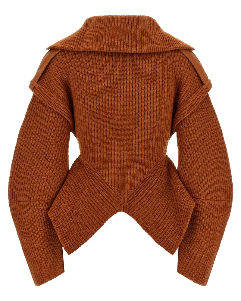 Zimmermann Valiant Cardigan — Orange Orange