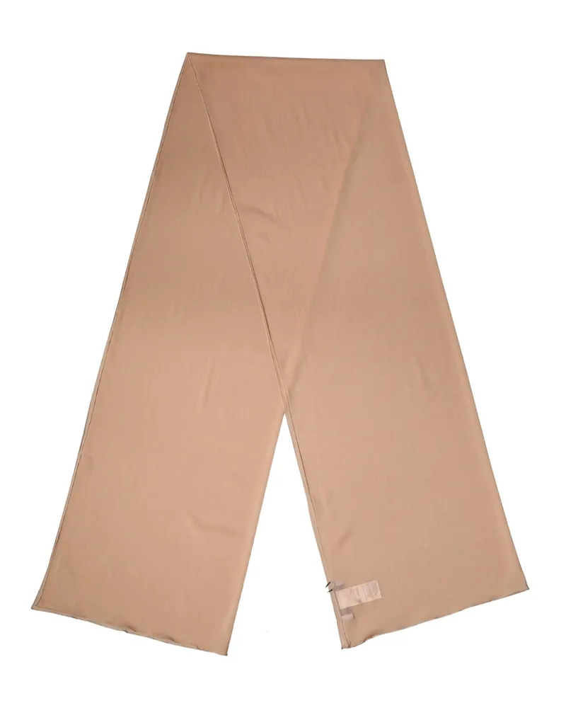 Dolce & Gabbana Beige Silk Neck Wrap Shawl Women Stole 200cm X 64cm Scarf Elastane Beige