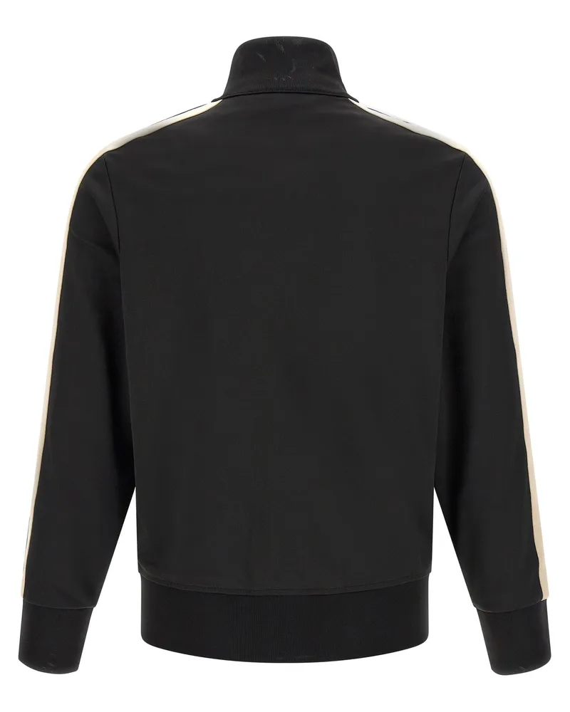 Palm Angels Track-Stripe Technical Sweatshirt — Black Black