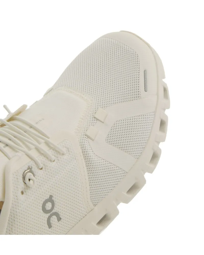 ON Women's Sneakers Cloud 6 White Recycled Polyester Trainers White