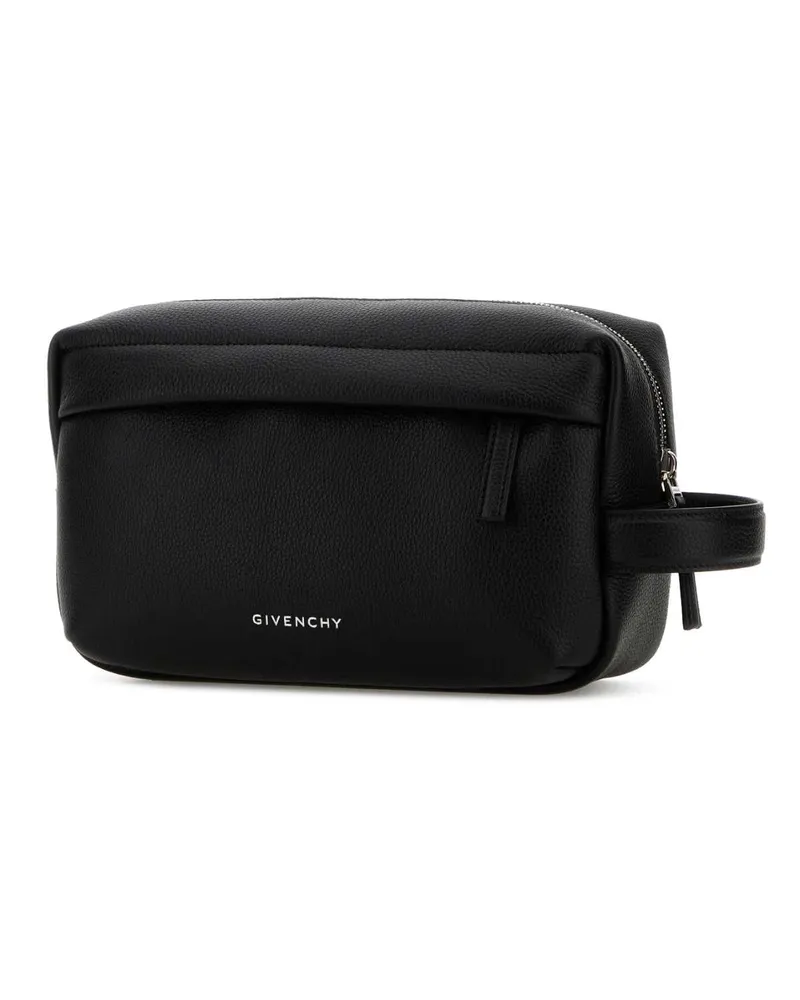 Givenchy Men's Black Leather U Backpack Beauty Case Black