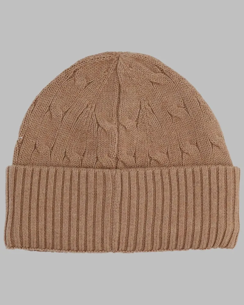 Ralph Lauren 323980663K_008CAMEL Beanie — Beige Beige