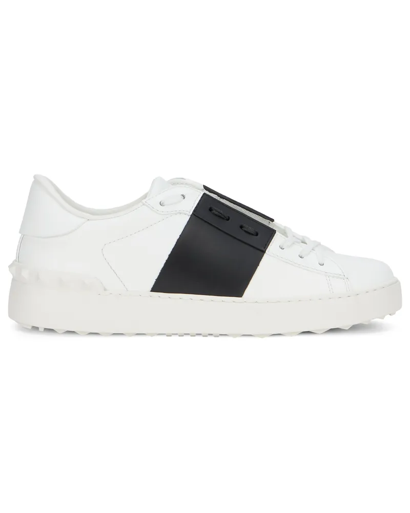 Valentino Garavani Women's Sneakers Low Leather White-Black White-Black-White Calfskin Trainers White/black/white White