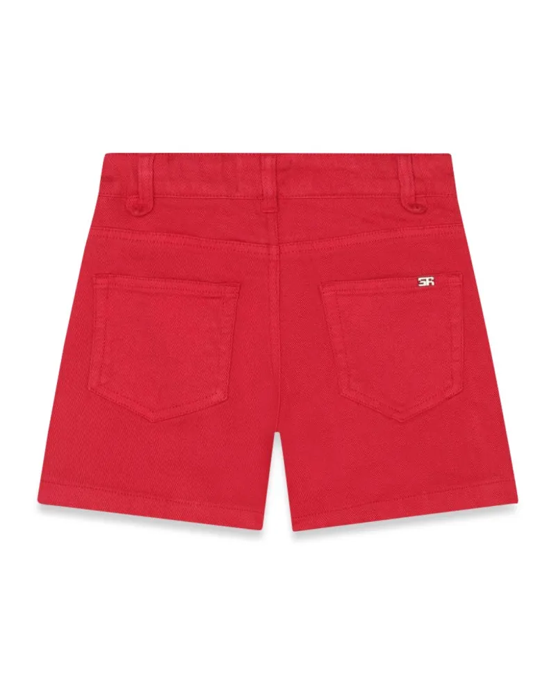 Sonia Rykiel Stretch Cotton Shorts — Red Red
