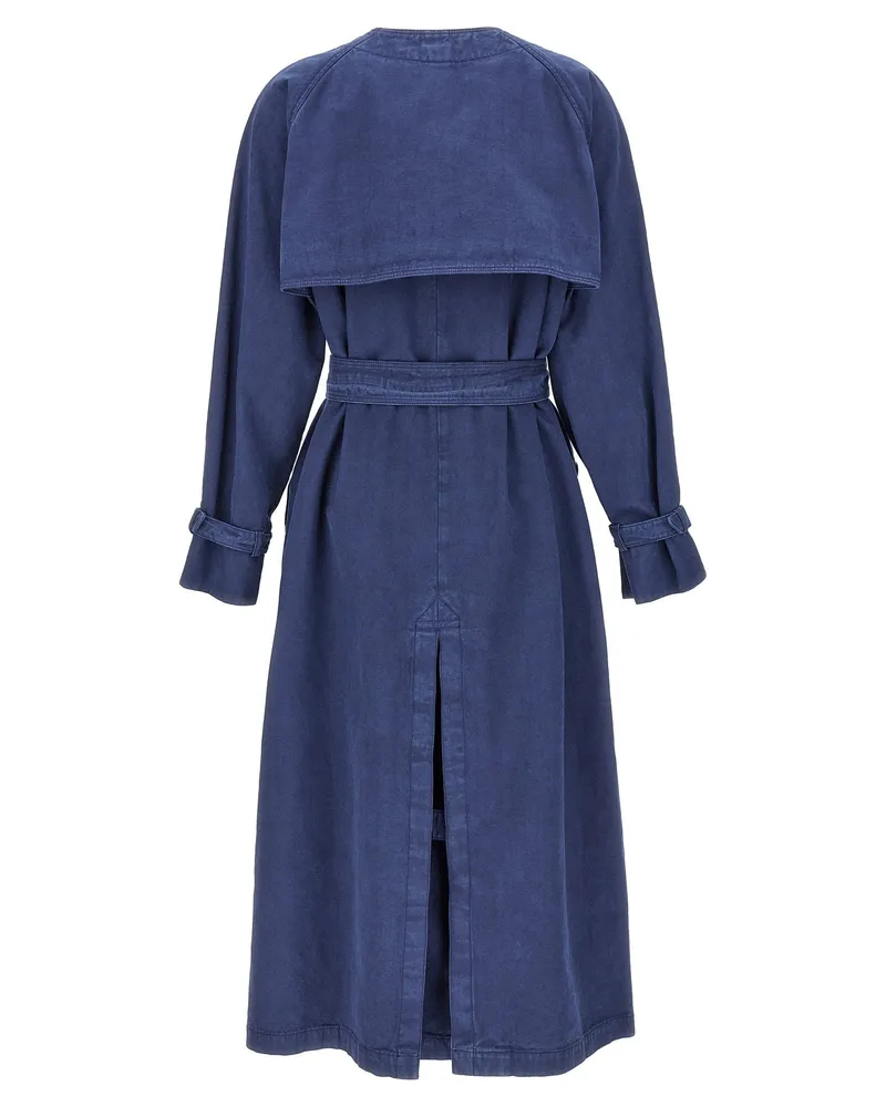 Max Mara Trench Coat — Blue Blue