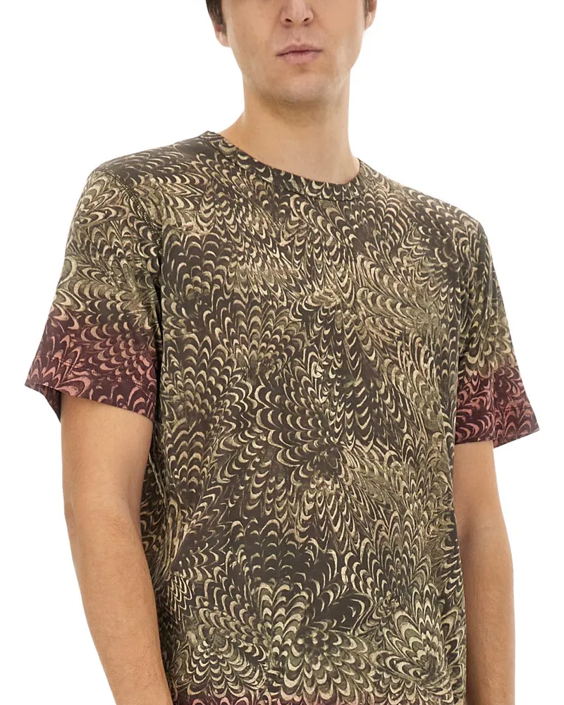 Dries van Noten Multicolor Cotton T-Shirt — Multicolor Multicolor