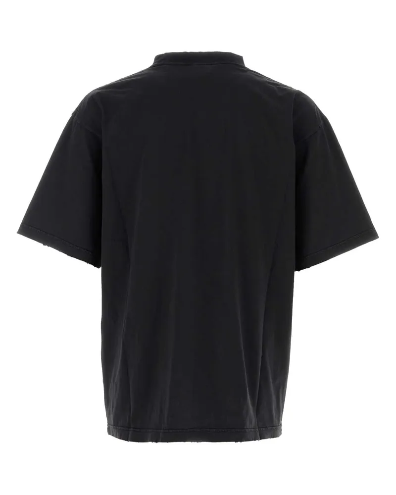 Balenciaga Logo-Printed Graphic T-Shirt — Black Black