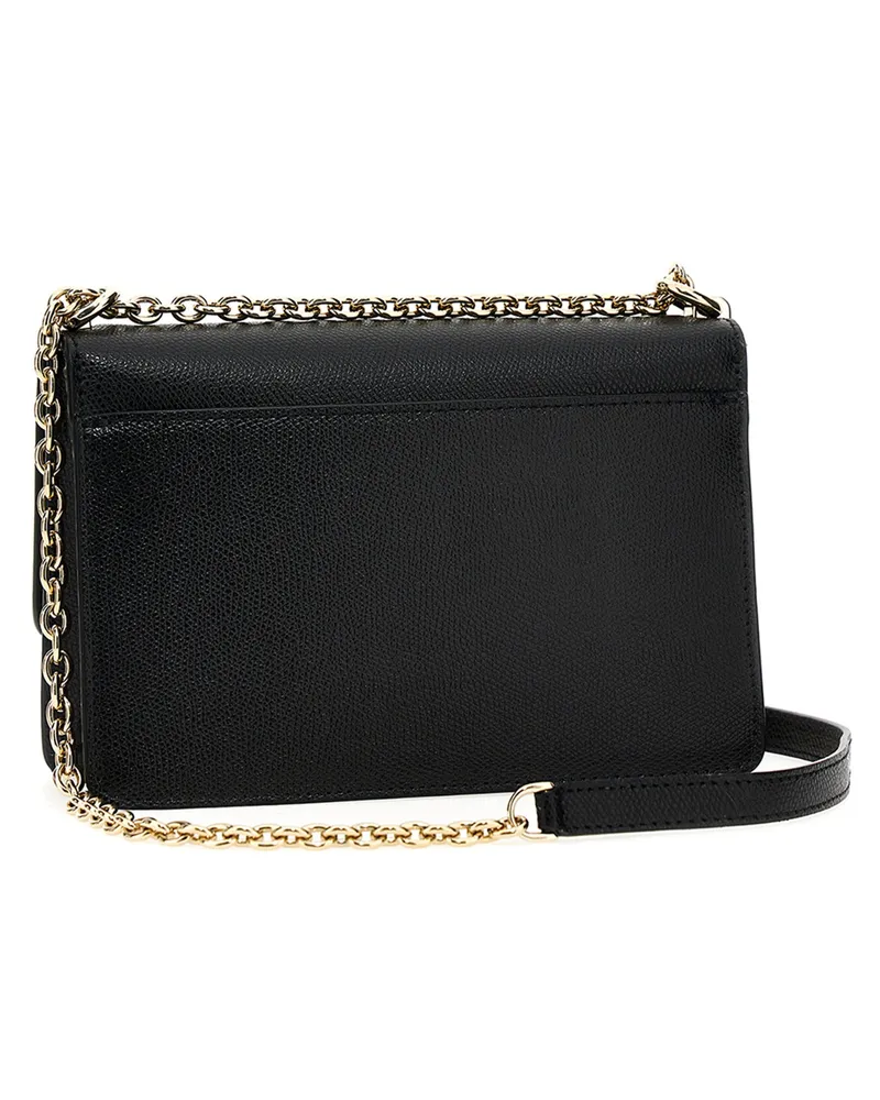 Furla 1927 Mini Leather Shoulder Bag — Black Black