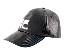 Women's 326tct050vy0014-9999 Vinyl Ac Logo Baseball Cap Black Other