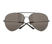 Men's Gg2172s Metal Aviator Sunglasses Black