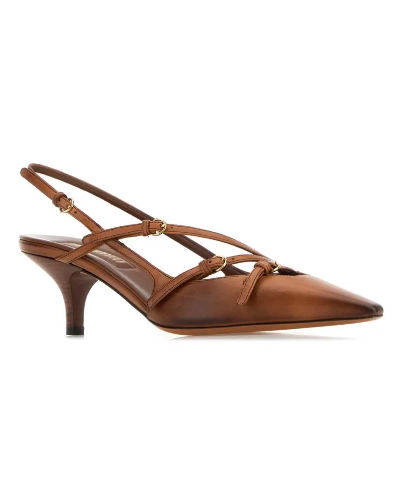 Miu Miu 5i013efm055537 F0046 Cognac Scarpe Con Tacco High Heel Shoes Brown