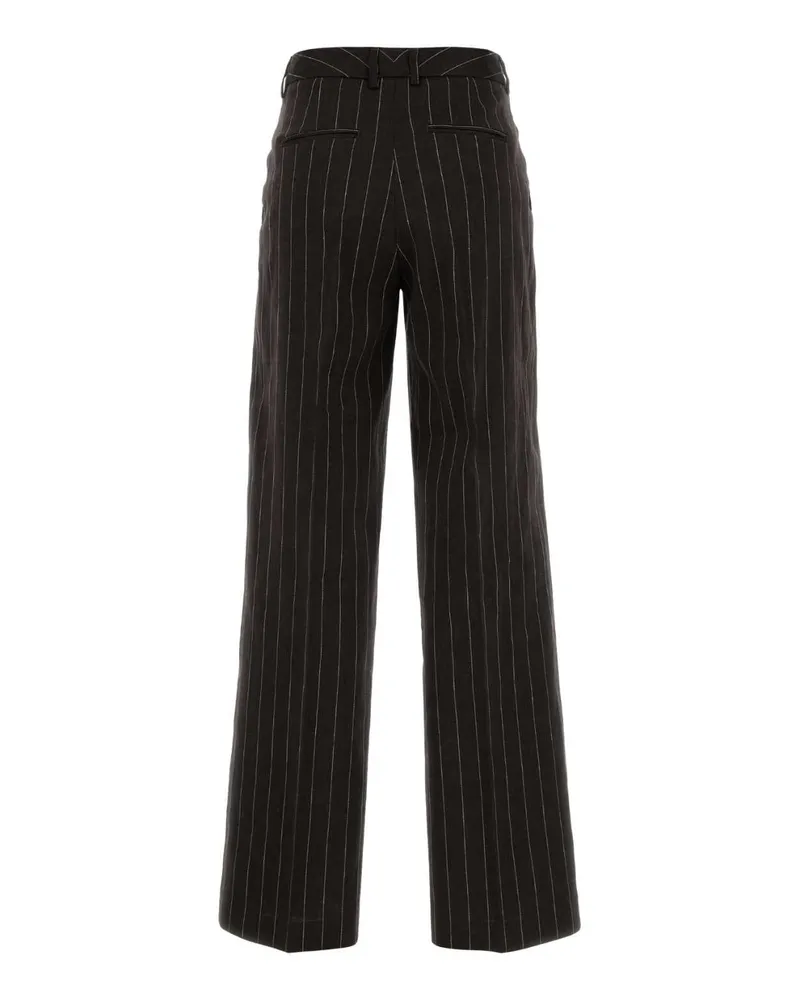 PT TORINO Cdvsllz00stdlb09 0180 Moro Exterior: Linen Cotton Pantaloni Trousers Black