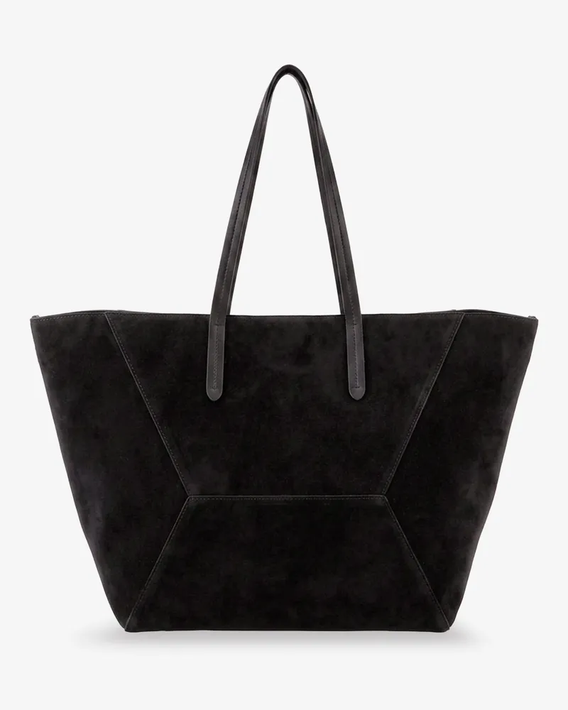 Brunello Cucinelli Women's Suede Shoulder Bag Bc Duo Grey Black