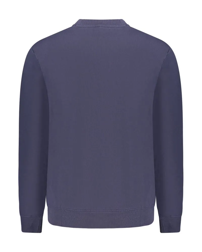 Napapijri Cotton Crewneck Sweatshirt — Navy Navy