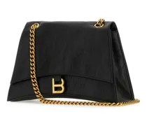 Women's Crush Shoulder Bag Black Calf