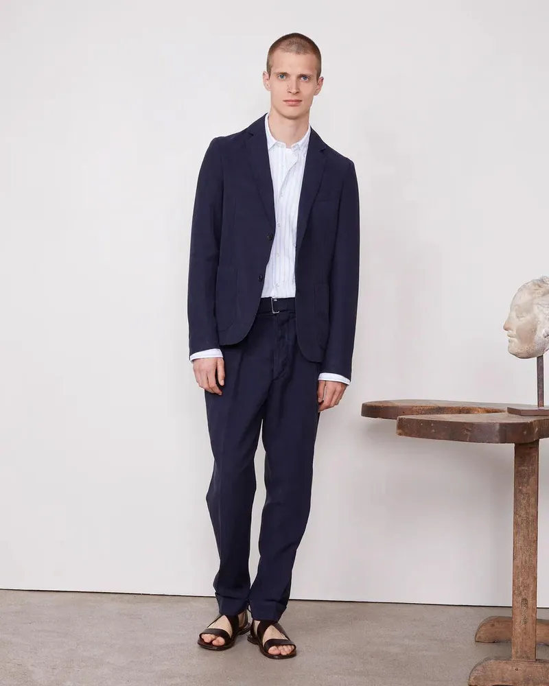 Officine Generale Pierre Trousers — Navy Navy