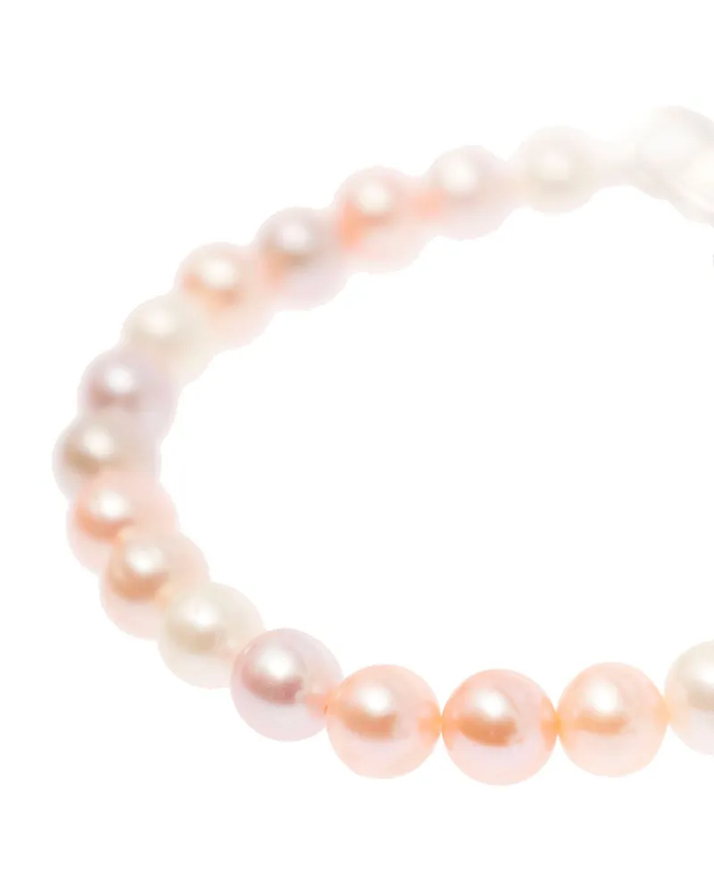Hatton Labs Women's Silver Bracelet With Mixed Pink Freshwater Pearls Bracelets Pink