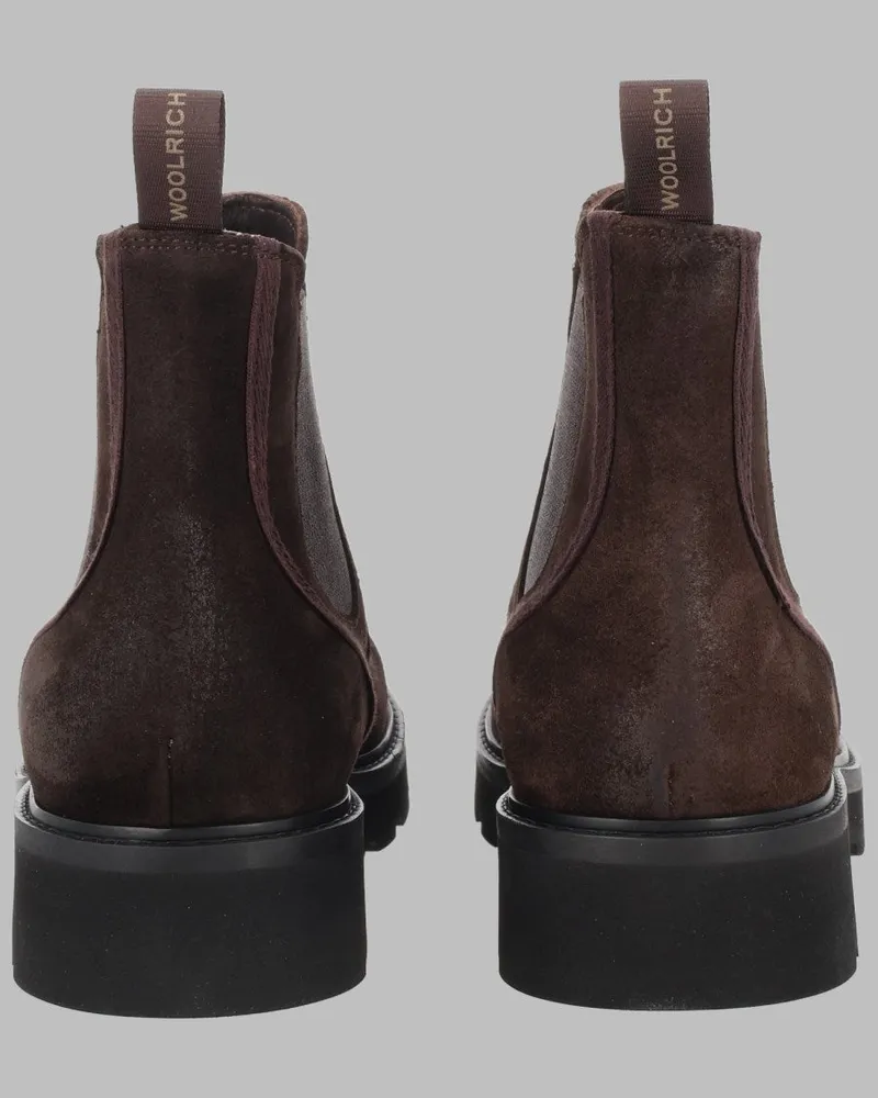 Woolrich Leather Chelsea Boots — Brown Brown
