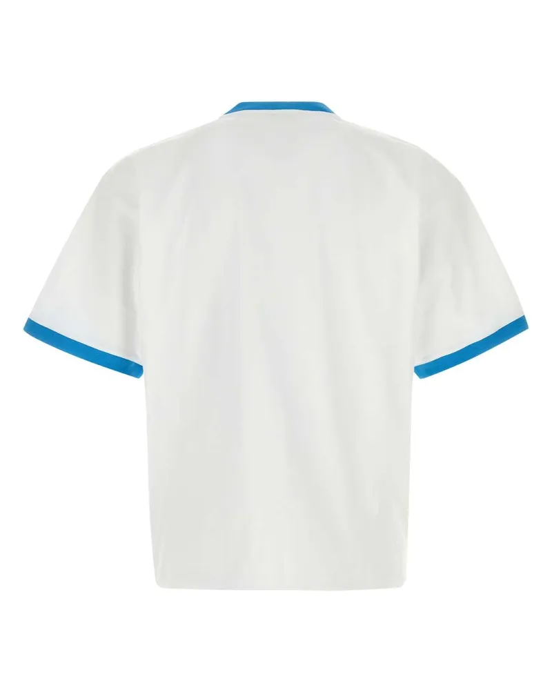 Versace 1w000opticalwhite Exterior: Cotton T-Shirt T-shirts And Polos White