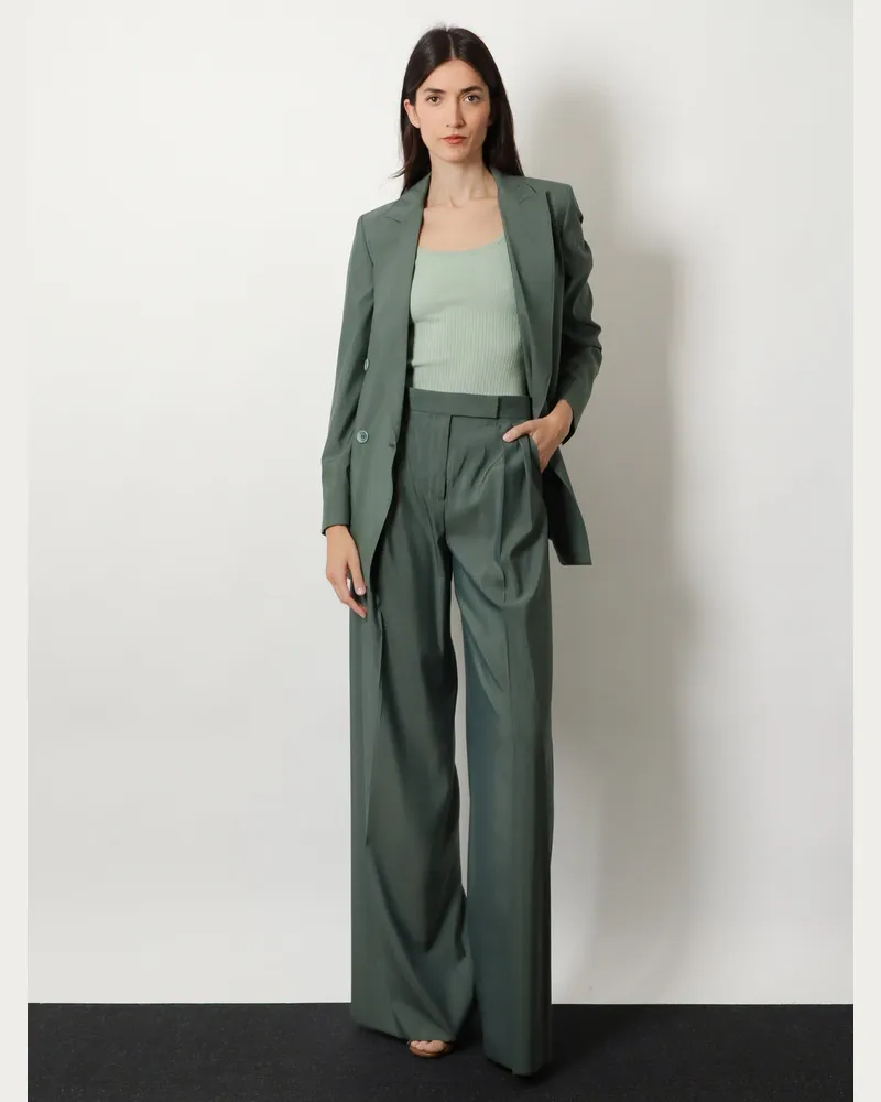 Max Mara Women Tank Top Green Viscose T-Shirts & Jerseys Green