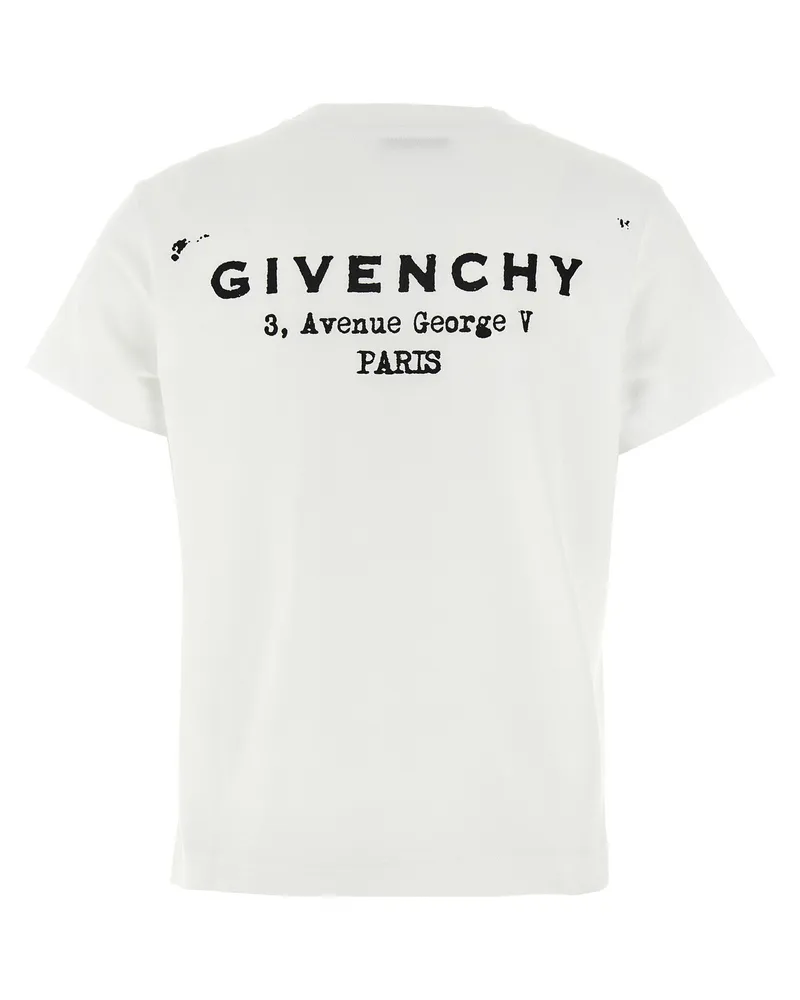 Givenchy Logo-Stamp Printed T-shirt — White White