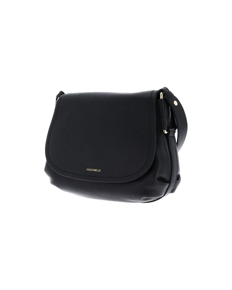 Coccinelle Leather Shoulder Bag — Black Black