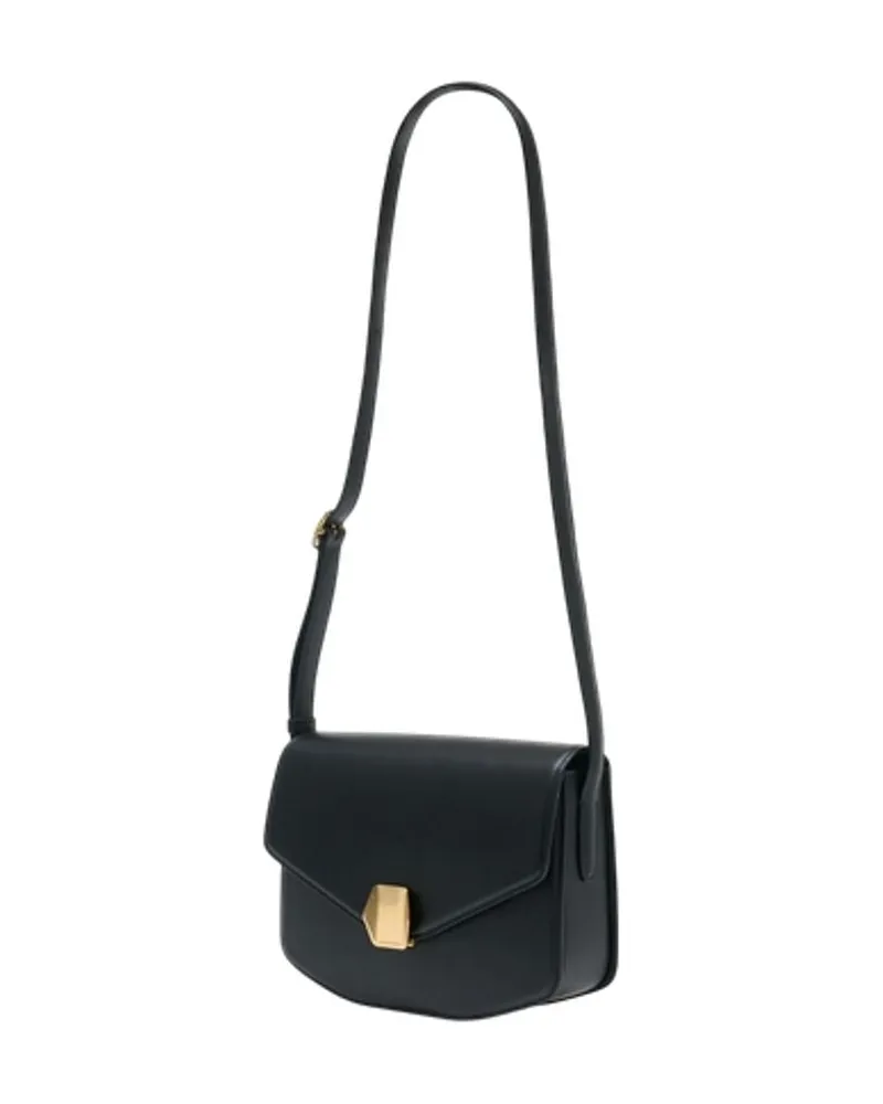 Officine Generale Women's Le Junebag Crossbody Bag Black Cowhide Black