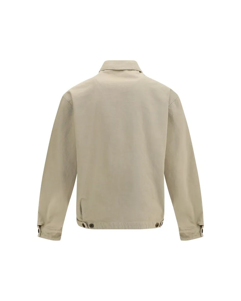 Prada Men's Beige Cotton Denim Jacket Clothing Beige