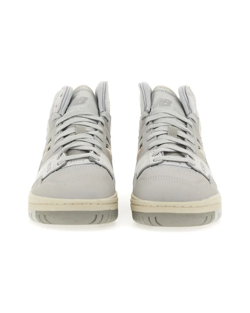 New Balance Leather Upper Sneaker — Gray Gray