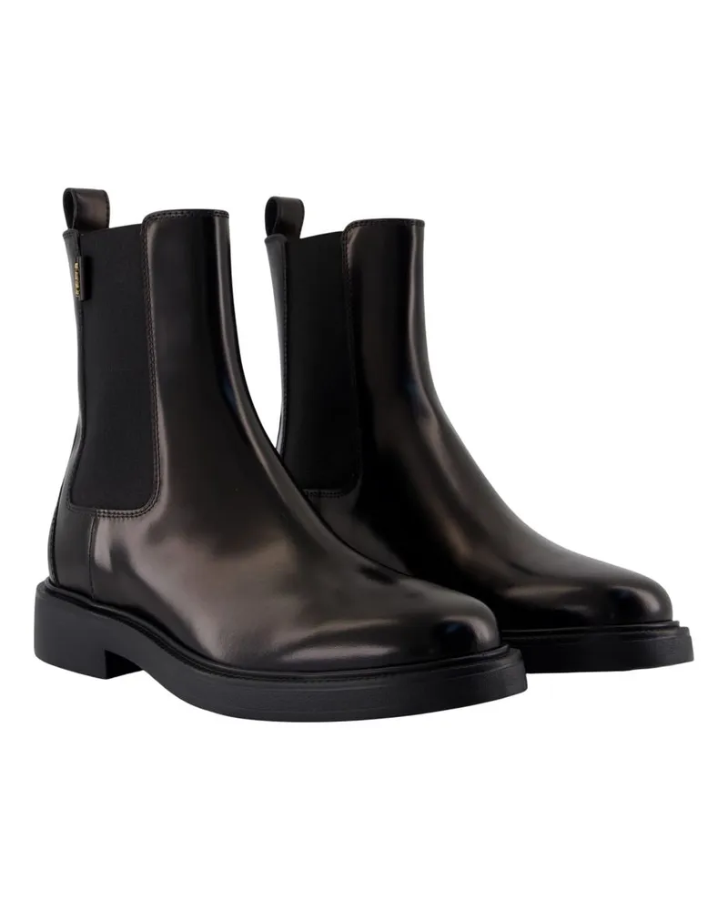 TOD'S Women's Leather Chelsea Boots Black Calfskin Black