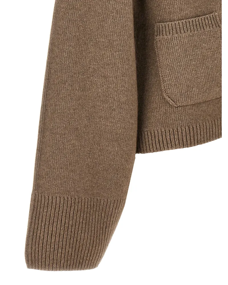 KHAITE Cardigan — Brown Brown