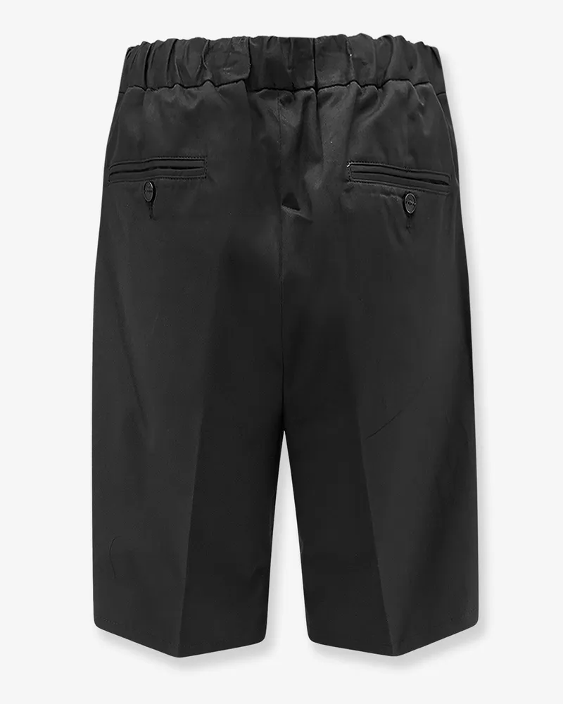Hevò Men Shorts Torre Lapillo Black Cotton Black